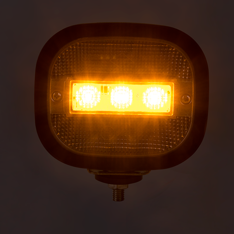 Lampa de Lucru LED Profesionala cu Avertizare Stroboscopica Portocalie, 14W, 1200lm,12V/24V, IP68, 10 x 9.8cm [10]