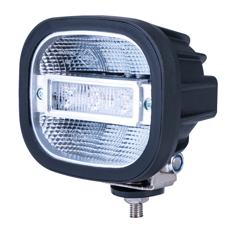 Lampa de Lucru LED Profesionala cu Avertizare Stroboscopica Portocalie, 14W, 1200lm,12V/24V, IP68, 10 x 9.8cm [4]