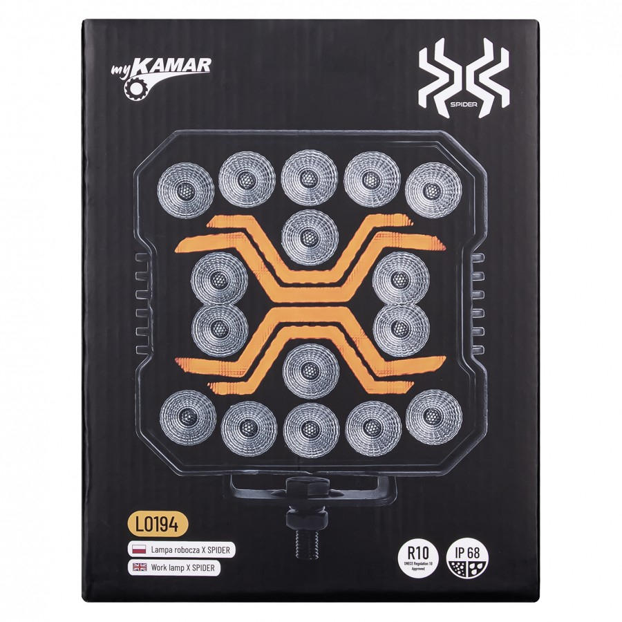 Lampa de lucru LED Spider, 4200Lm, 60W, 13.4 x 14.68cm, IP68 [3]