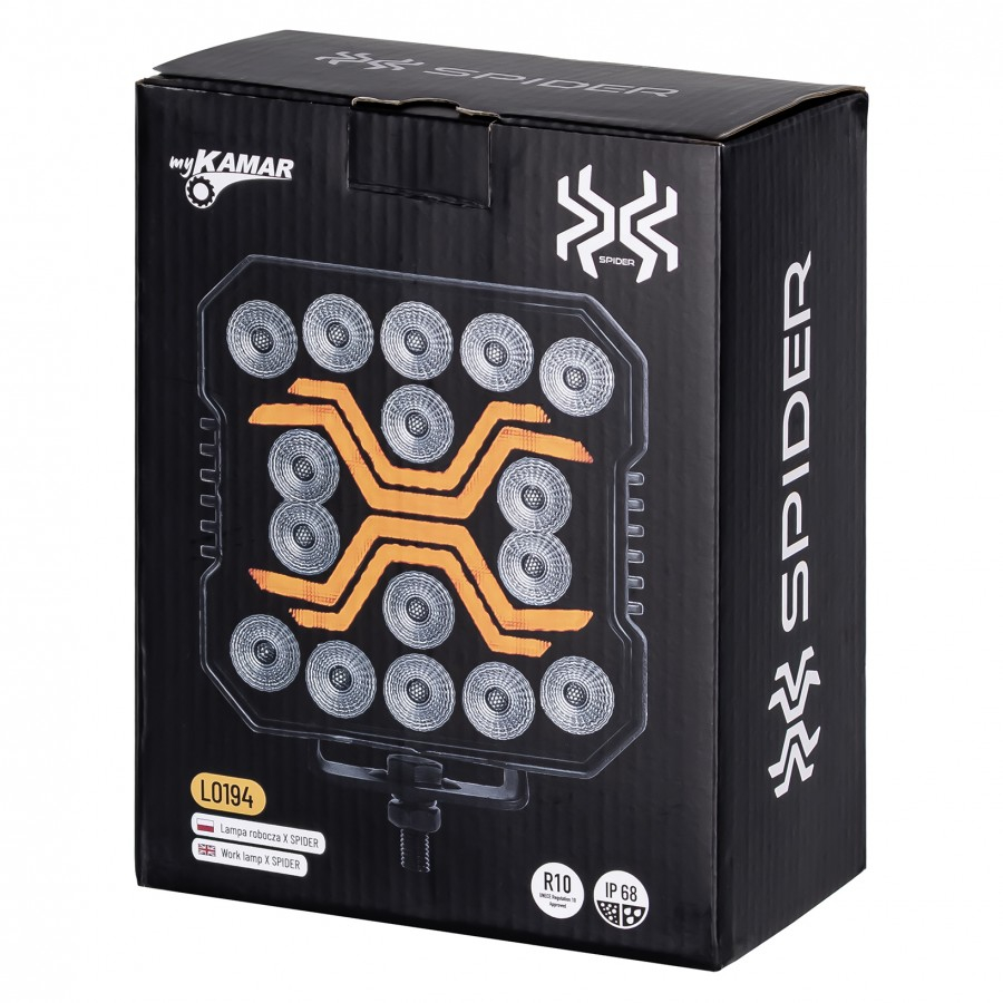 Lampa de lucru LED Spider, 4200Lm, 60W, 13.4 x 14.68cm, IP68 [6]