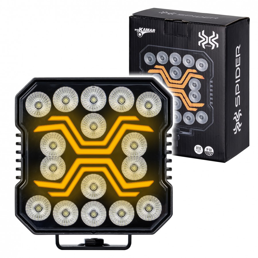 Lampa de lucru LED Spider, 4200Lm, 60W, 13.4 x 14.68cm, IP68 [19]