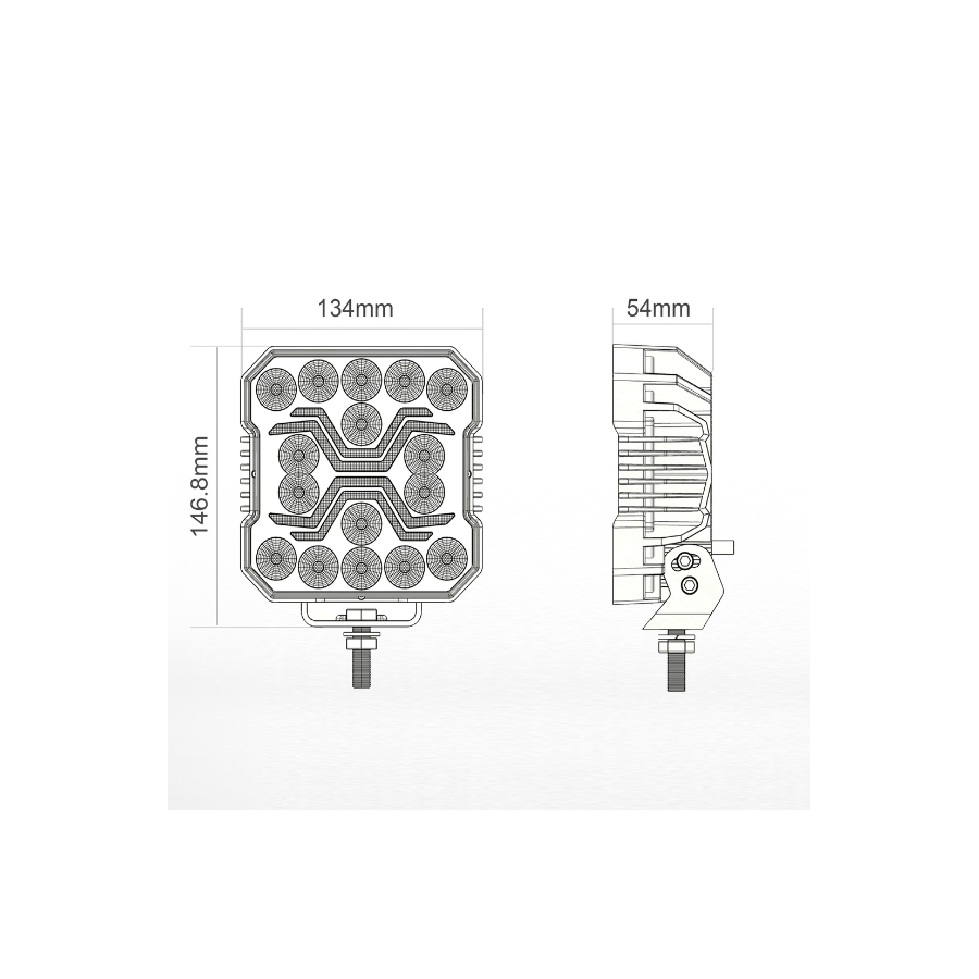 Lampa de lucru LED Spider, 4200Lm, 60W, 13.4 x 14.68cm, IP68 [15]