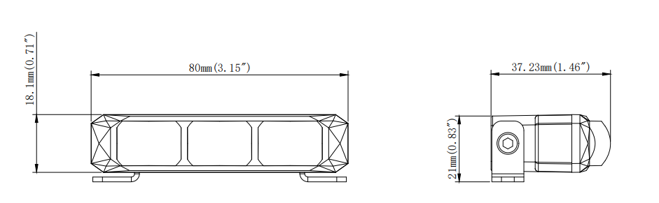 Lampa de lucru, marsarier, 12/24V, 500LM, 12W, 8 x 3.12cm [14]