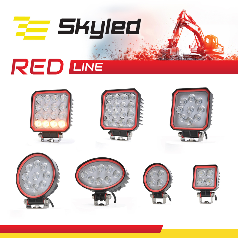 Lampa de lucru ovala RED LINE 24W, 12/24V, 14.23 x 10.82cm, 2160Lm, IP67/69K, lumina difuza, ADR [11]