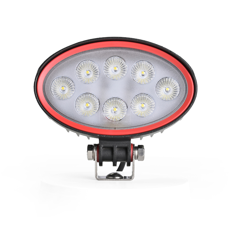 Lampa de lucru ovala RED LINE 24W, 12/24V, 14.23 x 10.82cm, 2160Lm, IP67/69K, lumina difuza, ADR [4]