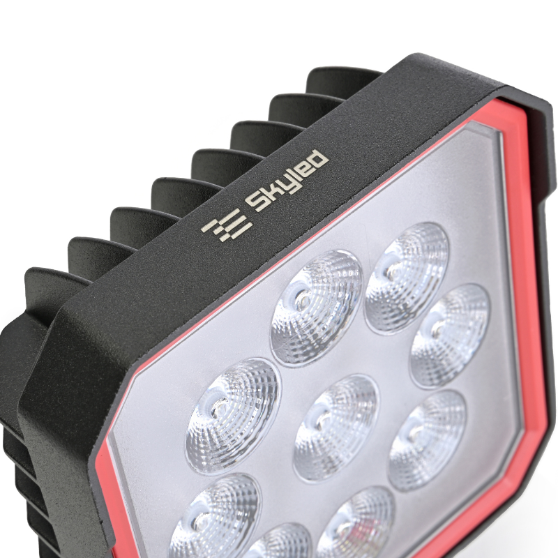 Lampa de lucru patrata RED LINE 27W, 12/24V, 10.83 x 10.82cm, 2430 Lm, IP67/69K, lumină difuza, ADR [4]