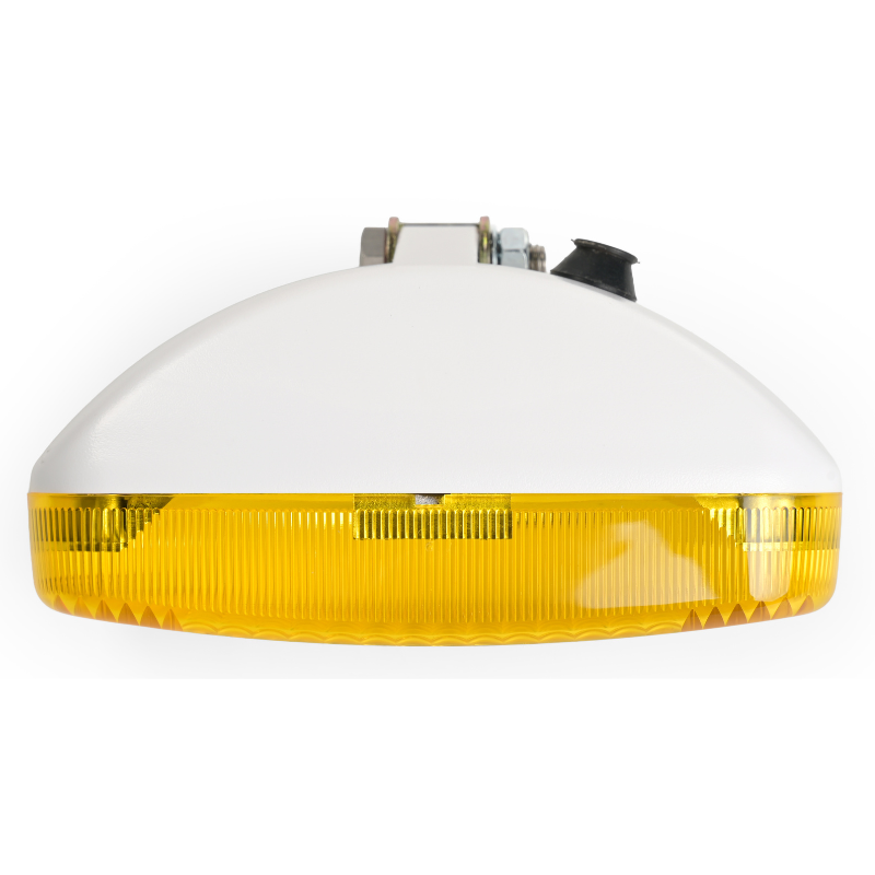 Lampa de pozitie fata TALMU, tip lamaie cu bec, carcasa alba, dispersor galben, stil Oldschool pentru camion [2]
