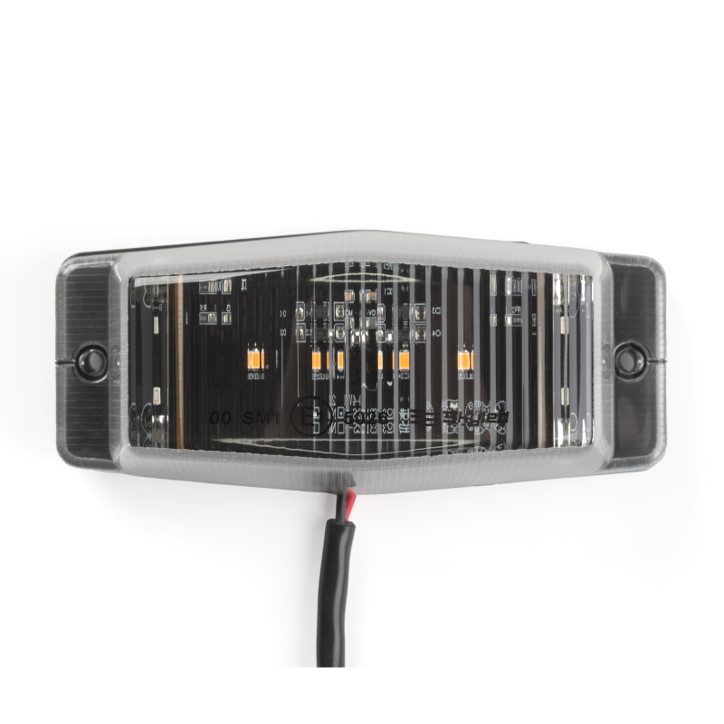Lampa LED Double Burner 24V, 12,7 x 5,5 cm, portocalie, 8 LED-uri, lumini gabarit, lampa pentru camioane si TIR-uri [2]