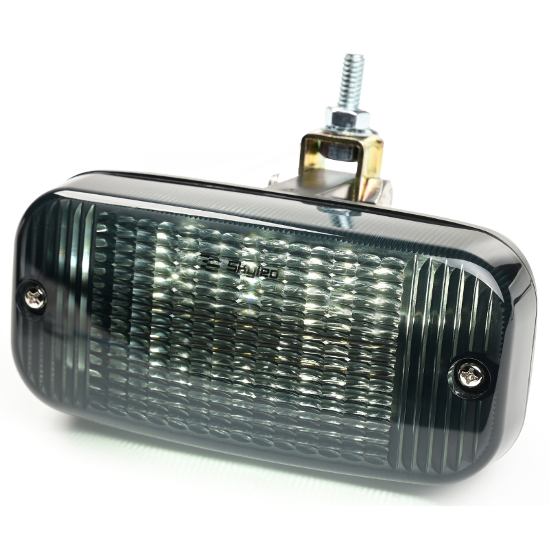 Lampa de pozitie LED, TALMU, 24V, dispersor fumuriu alb, montare sub bara, contur camion [12]