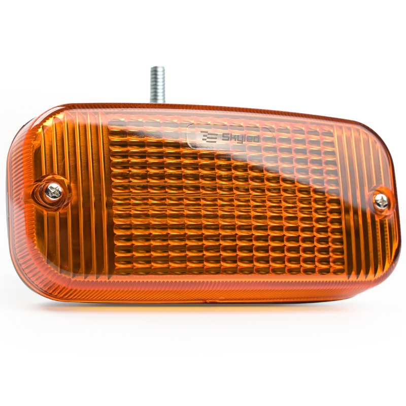 Lampa de pozitie LED, TALMU, 24V, dispersor portocaliu, montare sub bara, contur camion [7]