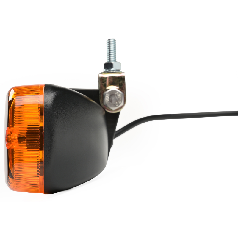 Lampa de pozitie LED, TALMU, 24V, dispersor portocaliu, montare sub bara, contur camion [4]