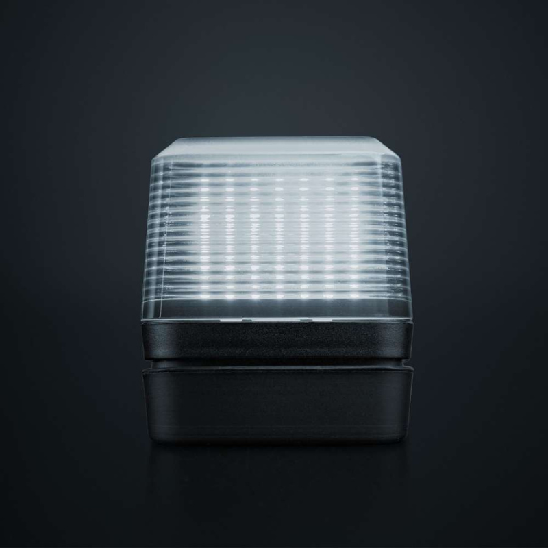 Lampa de pozitie plafon LED IZE Volvo Style, cu stroboscop, lumina alba si portocalie, lentila fumurie, IP69K [3]