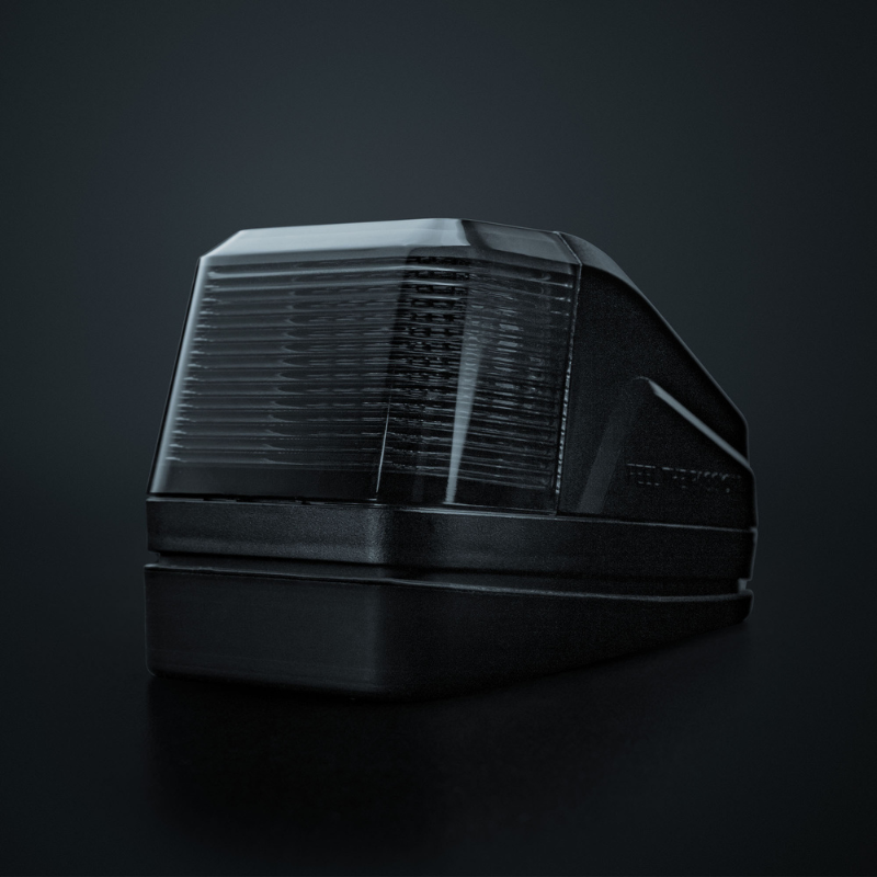Lampa de pozitie plafon LED IZE Volvo Style, cu stroboscop, lumina alba si portocalie, lentila fumurie, IP69K [13]