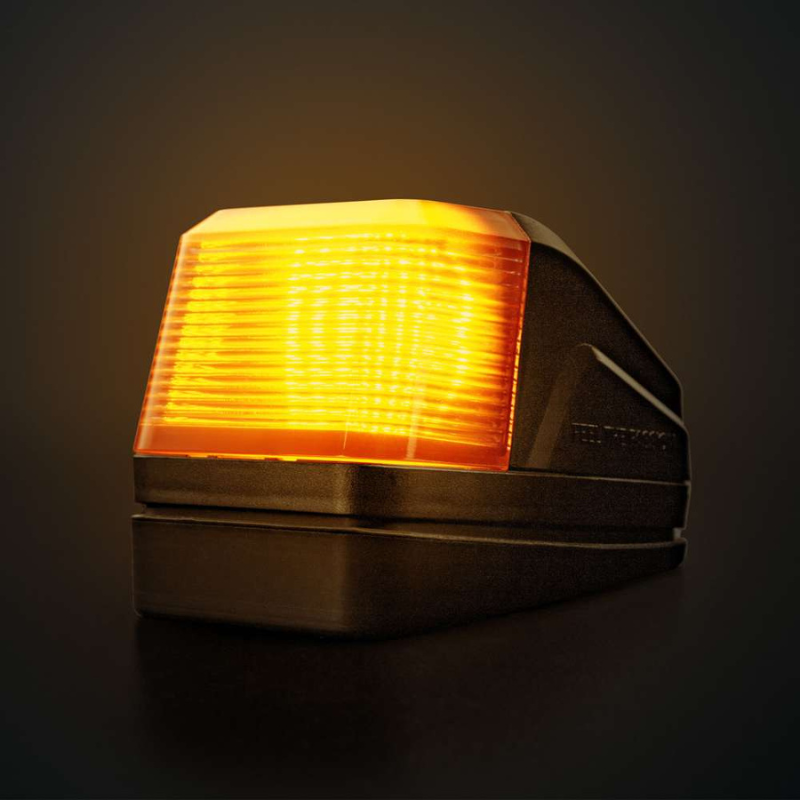 Lampa de pozitie plafon LED IZE Volvo Style, cu stroboscop, lumina alba si portocalie, lentila fumurie, IP69K [14]