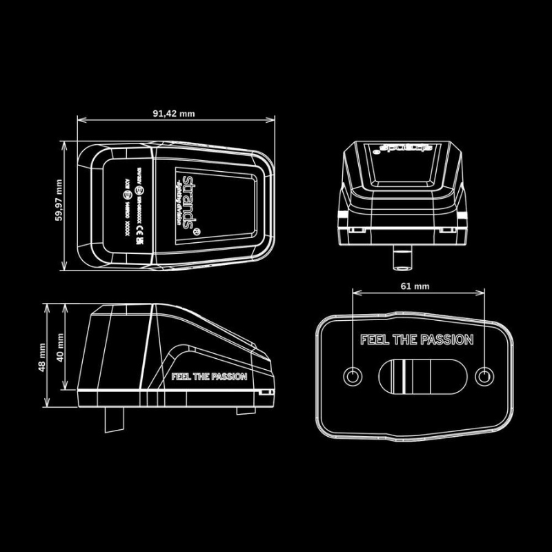 Lampa de pozitie plafon LED IZE Volvo Style, cu stroboscop, lumina alba si portocalie, lentila fumurie, IP69K [17]