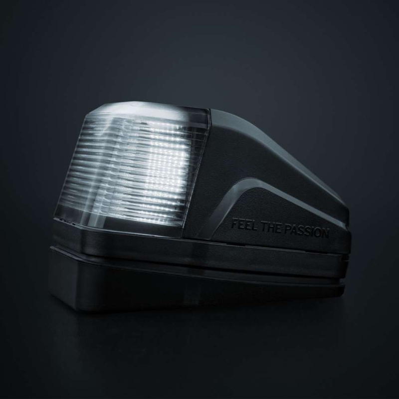 Lampa de pozitie plafon LED IZE Volvo Style, cu stroboscop, lumina alba si portocalie, lentila fumurie, IP69K [9]