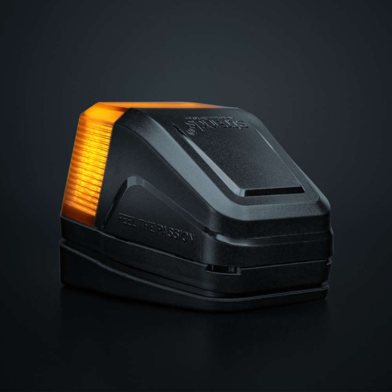 Lampa de pozitie plafon LED IZE Volvo Style, cu stroboscop, lumina alba si portocalie, lentila fumurie, IP69K [11]