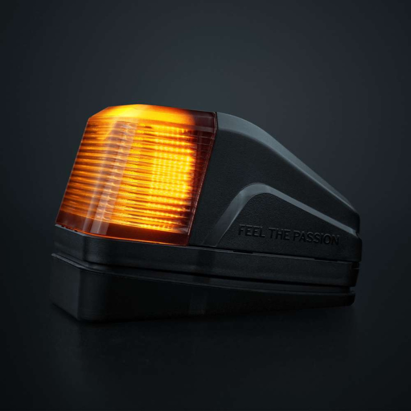 Lampa de pozitie plafon LED IZE Volvo Style, cu stroboscop, lumina alba si portocalie, lentila fumurie, IP69K [2]
