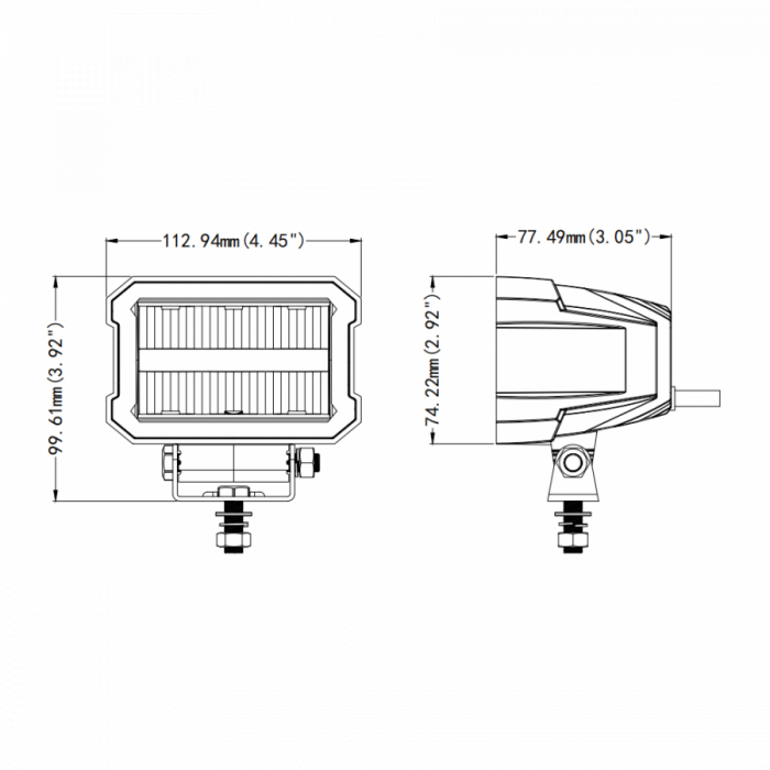 Lampa frontala cu pozitie si faza, LED, 1224V, proiector 2200LM - Truck LED L3422 [7]