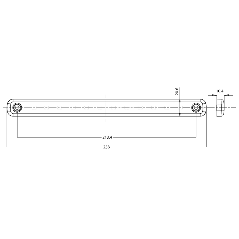 Lampa fumurie LED de pozitie, 12 x LED, 12/24V, 23.8 x 20.6cm [4]