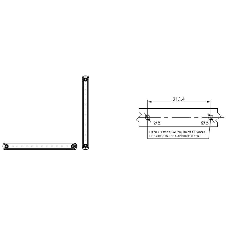 Lampa fumurie LED de pozitie, 12 x LED, 12/24V, 23.8 x 20.6cm [5]
