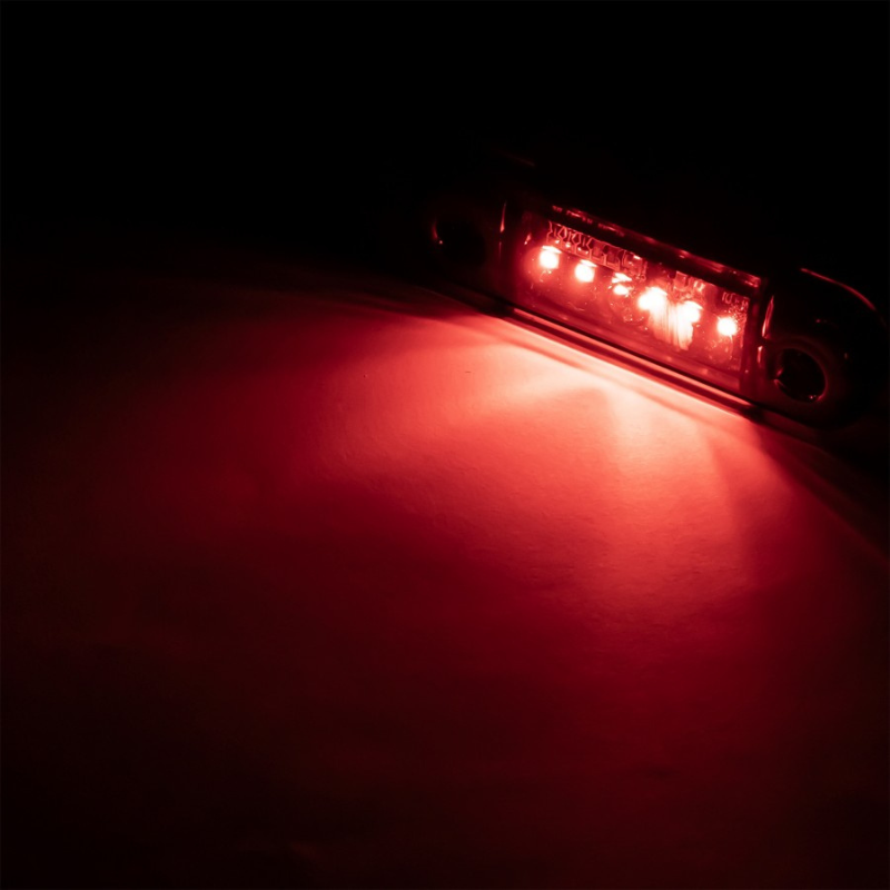 Lampa gabarit 6 LED 12/24V DARK, 8.38cm , lentila fumurie, alb/portocaliu/rosu [2]