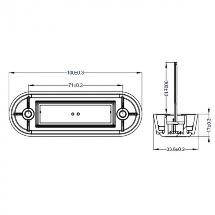 Lampa gabarit cu 4 LED-uri, 12  24V - Truck LED L1310, L1309, L1311 [2]