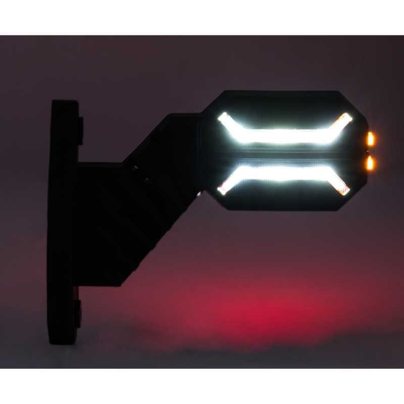 Lampa Gabarit cu brat scurt LED 3 Functii, cu Brat Scurt, Dragon, 13.5cm, 12V/24V, IP68 [6]