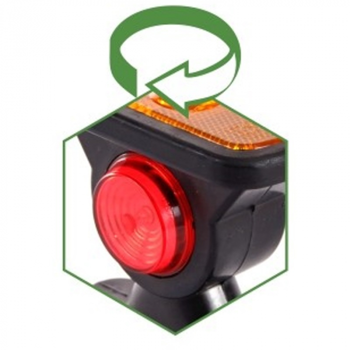 Lampa gabarit cu brat scurt si 3 culori Alb, Galben, Rosu - EGKAL  DLG002.71 [3]