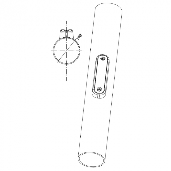 Lampa gabarit cu efect de neon, 11 x 3.5cm, 12 / 24V [7]