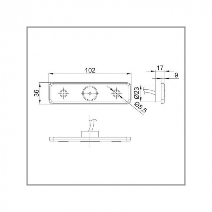 Lampa gabarit FT 004 LED - Fristom FT4 FT 4 FT004 FT-004 B LED [4]