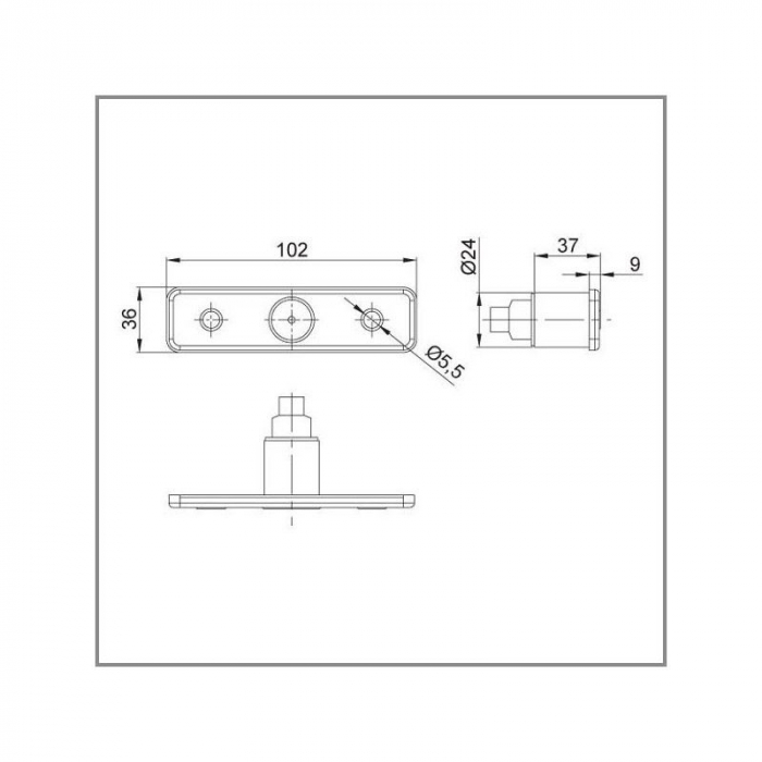 Lampa gabarit FT 004 LED - Fristom FT4 FT 4 FT004 FT-004 B LED [3]
