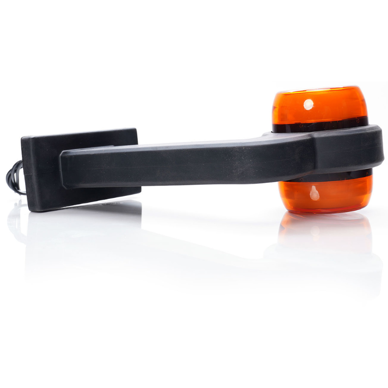 Lampa gabarit laterala cu brat cot la 90 de grade LED, IP6K9K, 12V-24V, 191x166 mm, stanga sau dreapta [5]