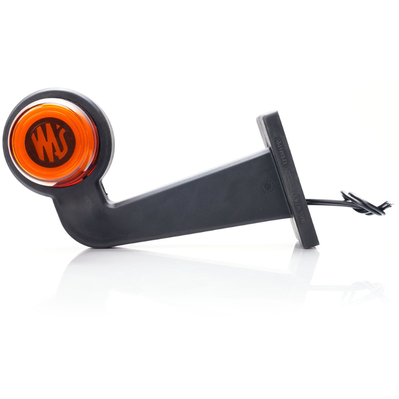 Lampa gabarit laterala cu brat cot la 90 de grade LED, IP6K9K, 12V-24V, 191x166 mm, stanga sau dreapta [2]