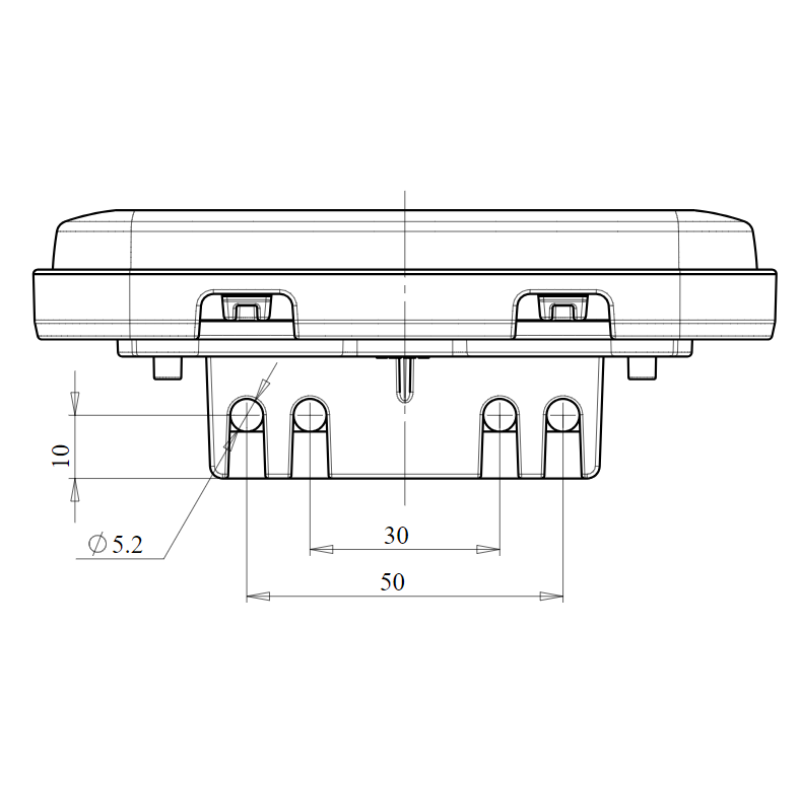 Lampa gabarit, LED, 10.3 x 3.6cm, suport inclus, cu reflectorizant [5]