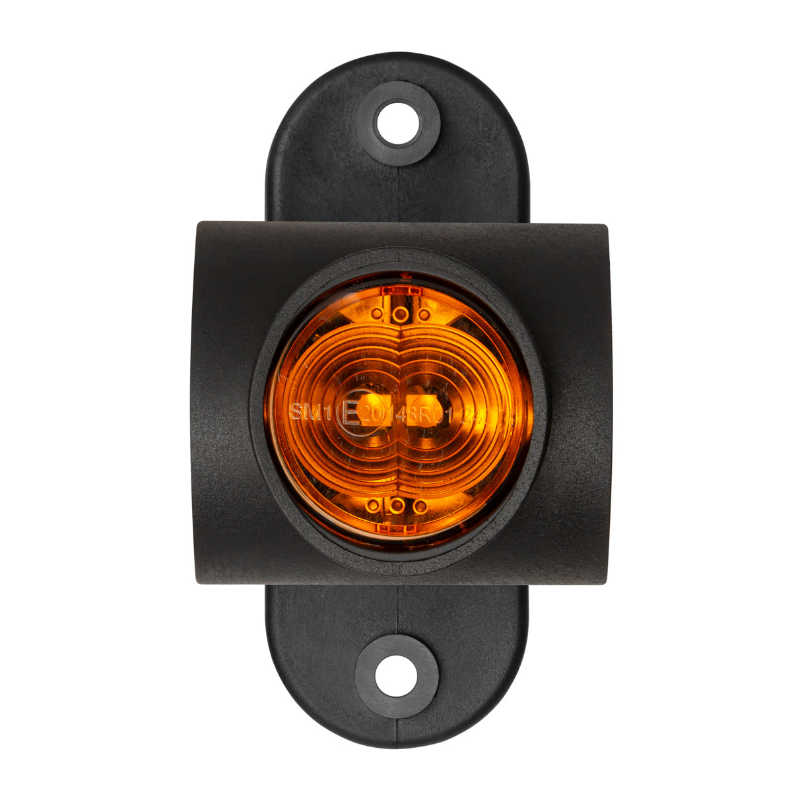 Lampa gabarit LED, brat drept, Graphite, 12/24V, pozitie alb/portocaliu/rosu, 11.75 x 3.8 x 10cm [5]