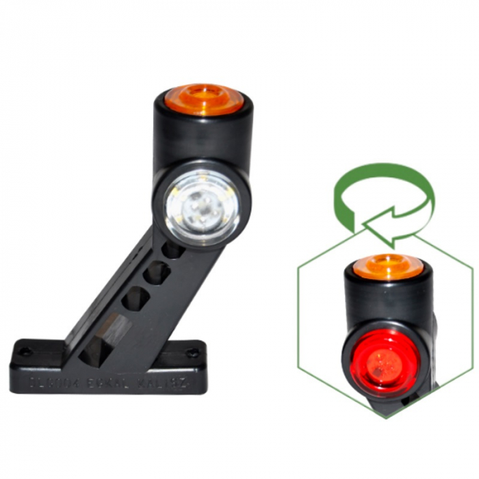 Lampa gabarit LED cu 3 lumini,  Alb, Rosu si Galben - EGKAL DLS3 [2]