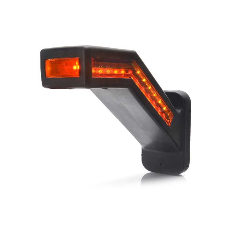 Lampa gabarit LED cu brat, semnalizare dinamica si stop, 12-24V, IP 66/68, 18.5cm [1]