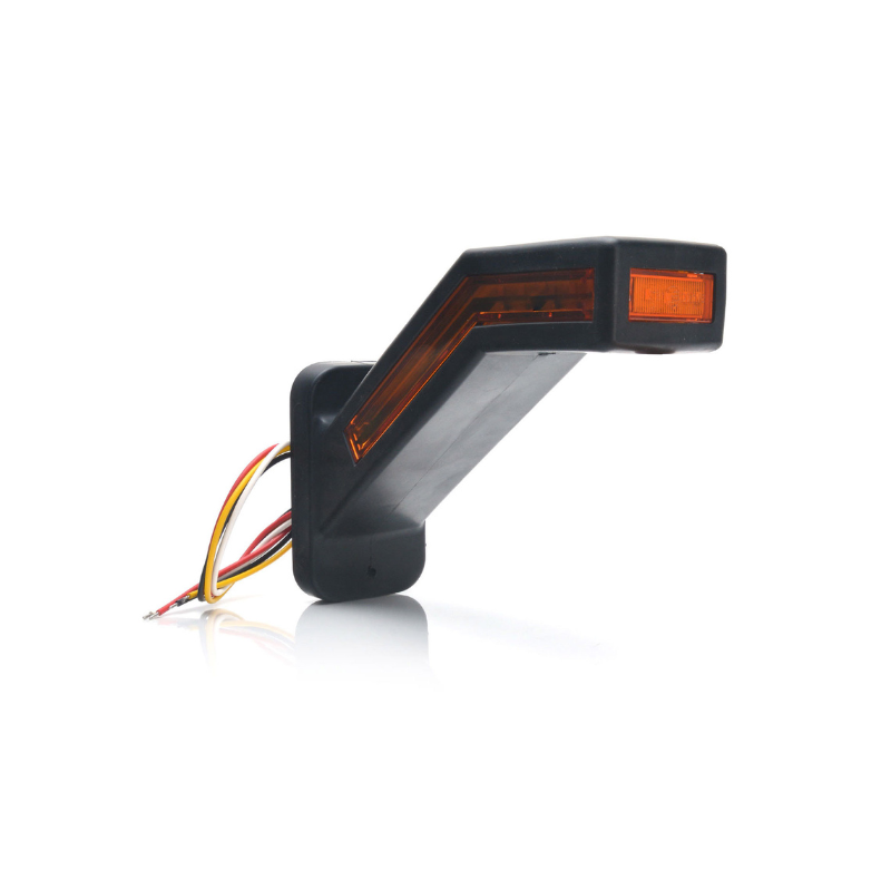 Lampa gabarit LED cu brat, semnalizare dinamica si stop, 12-24V, IP 66/68, 18.5cm [7]