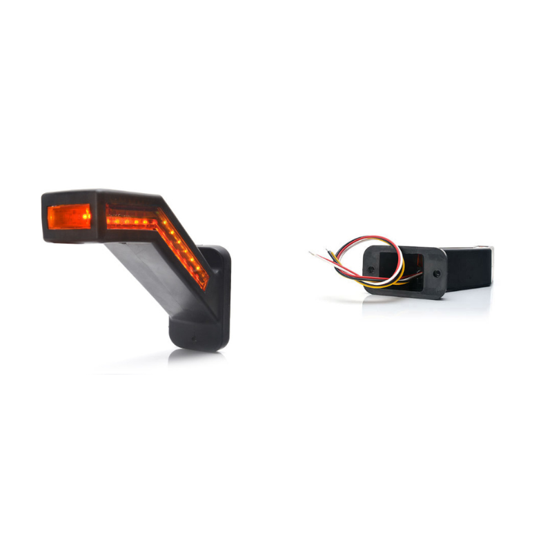 Lampa gabarit LED cu brat, semnalizare dinamica si stop, 12-24V, IP 66/68, 18.5cm [2]