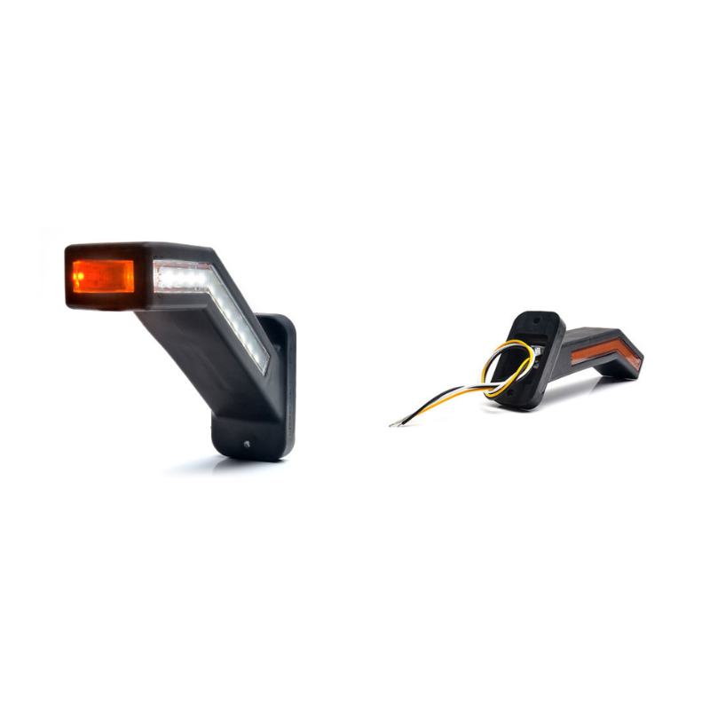 Lampa gabarit LED cu brat, semnalizare dinamica si stop, 12-24V, IP 66/68, 18.5cm [2]