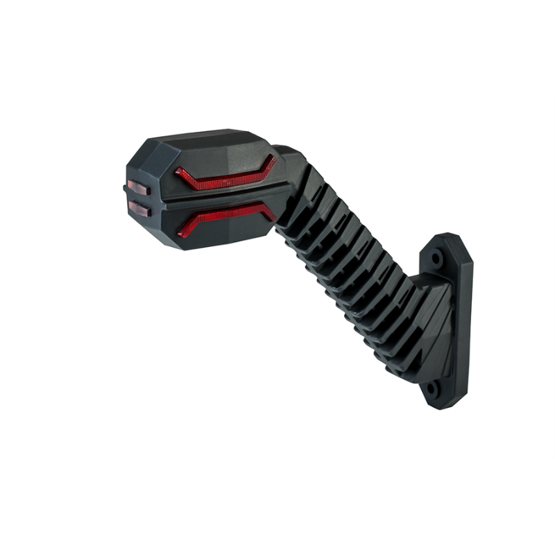 Lampa gabarit LED DRAGON, 3 funcții, 20cm, 12V/24V, prindere pe braț, IP 68 [2]