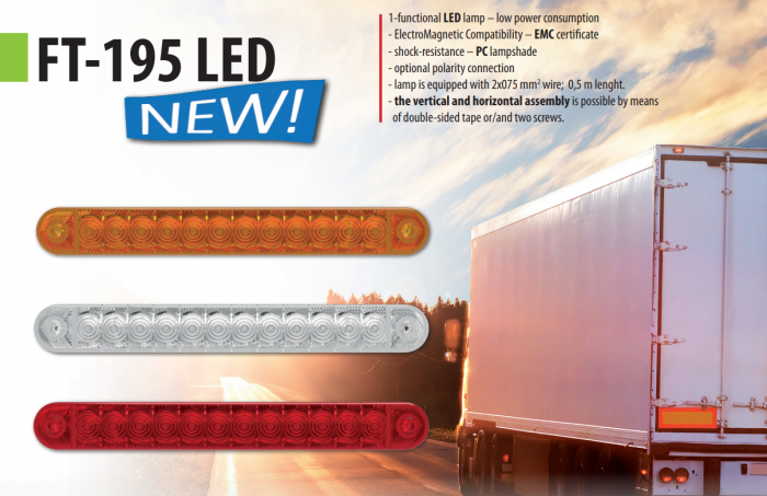 Lampa gabarit LED FT 195 - Fristom FT-195 FT195 195 Lampa contur cabina [6]