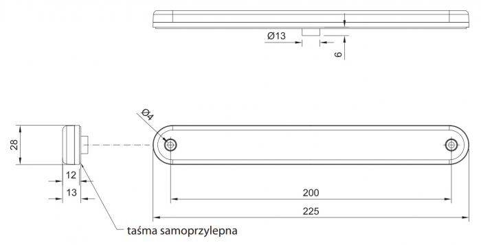 Lampa gabarit LED FT 195 - Fristom FT-195 FT195 195 Lampa contur cabina [7]