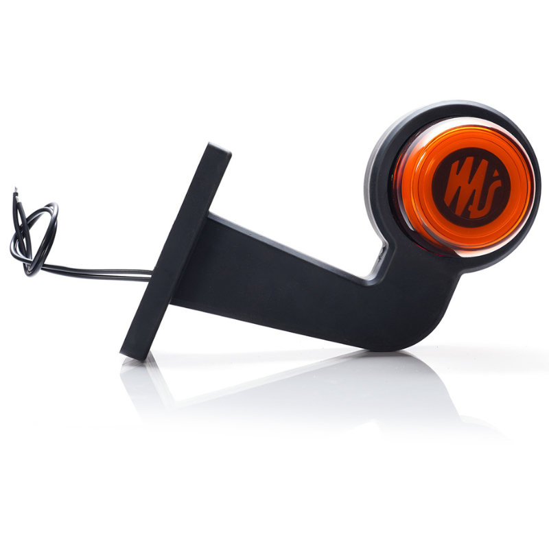 Lampa gabarit LED laterala cu brat cot la 90 de grade, 12V-24V, IP6K9K, portocalie [3]