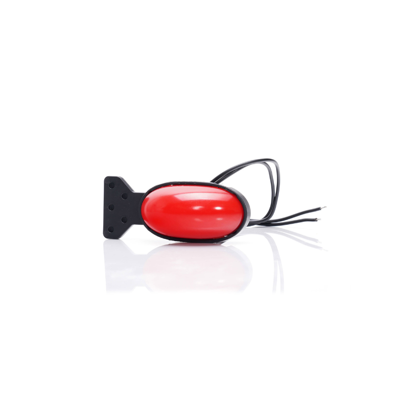Lampa gabarit LED rosie cu pozitie, efect neon, 7.5cm [2]