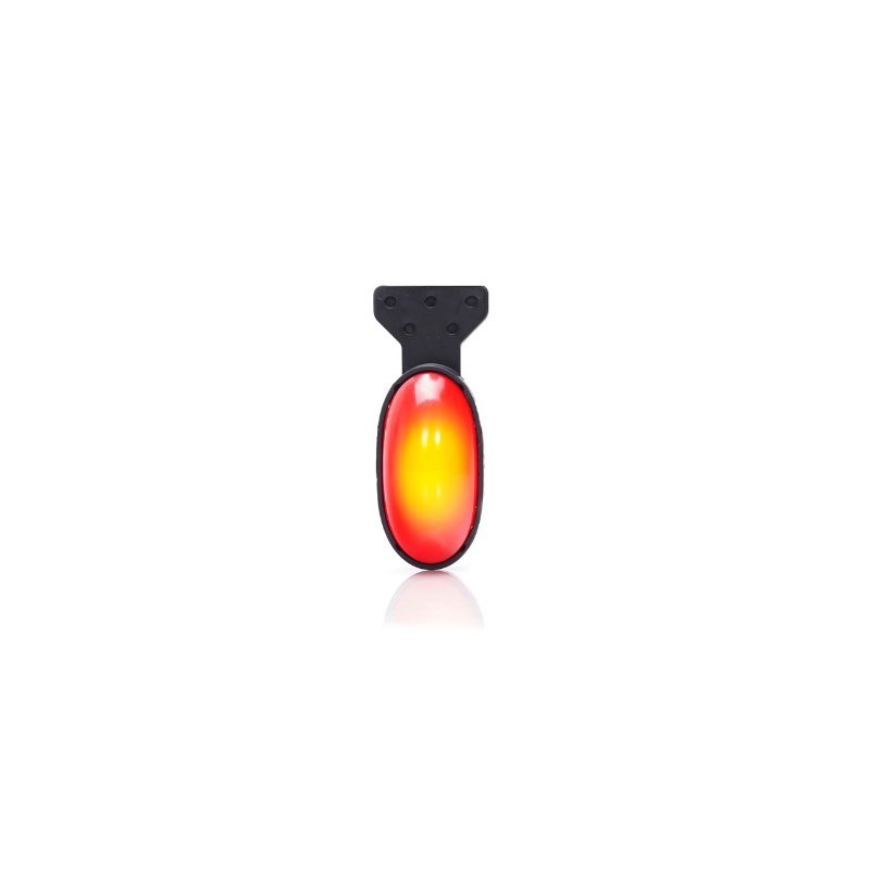 Lampa gabarit LED rosie cu pozitie, efect neon, 7.5cm [6]