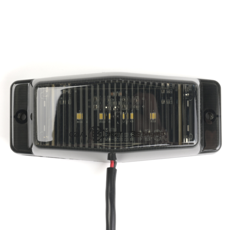 Lampa LED Double Burner, 24V, alb, geam fumuriu, 8 LED-uri, 12,6 x 5,5 cm [2]