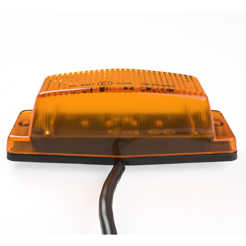 Lampa LED Double Burner 24V, portocaliu, geam portocaliu, 8 LED-uri, 12,6 x 5,5 x 3,9 cm [3]