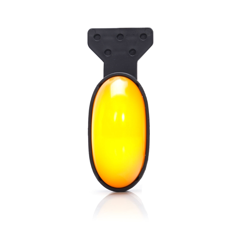 Lampa gabarit portocalie cu LED, pozitie si semnalizare, efect neon, 7.5cm [9]